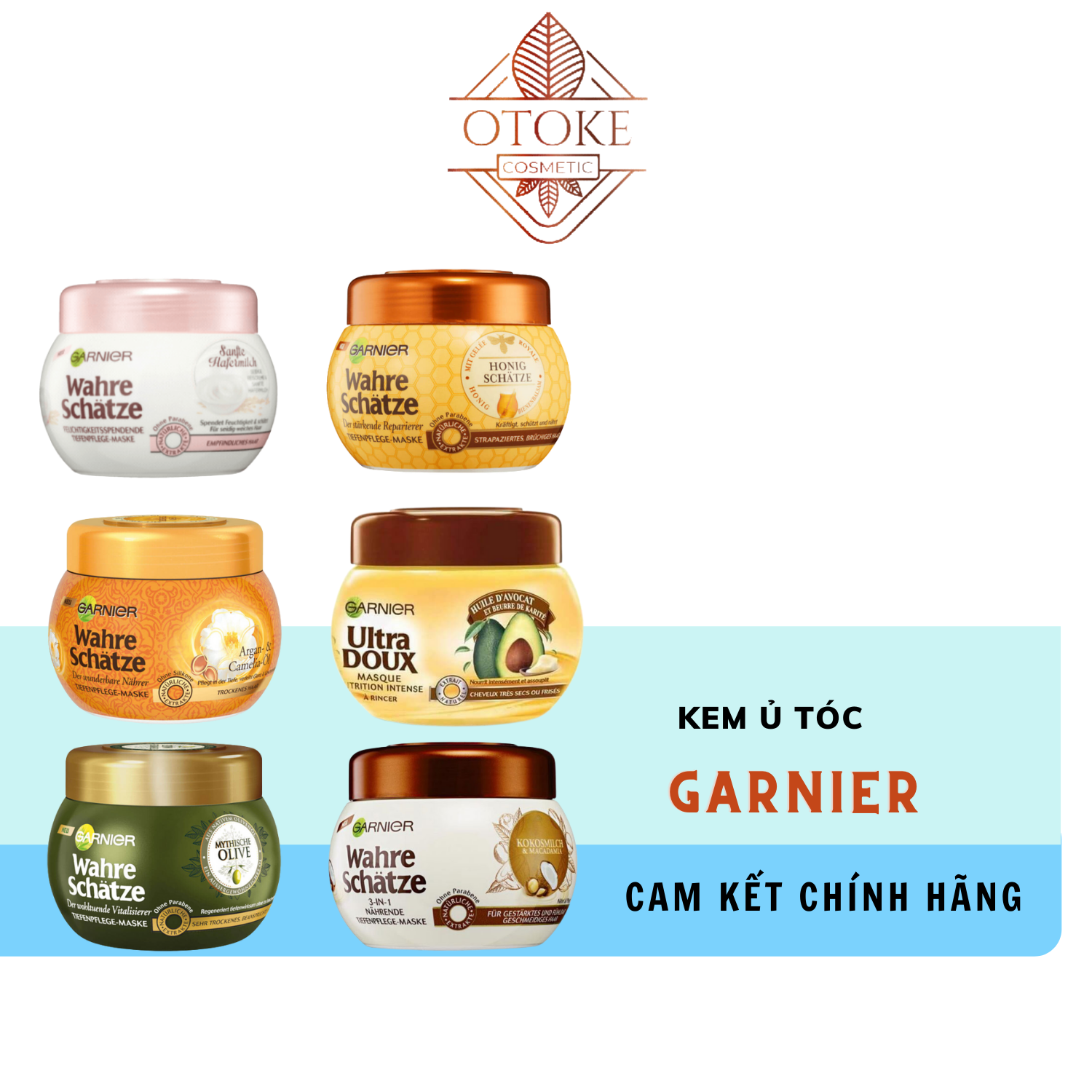 Kem ủ tóc Garnier Wahre schätze 300ml