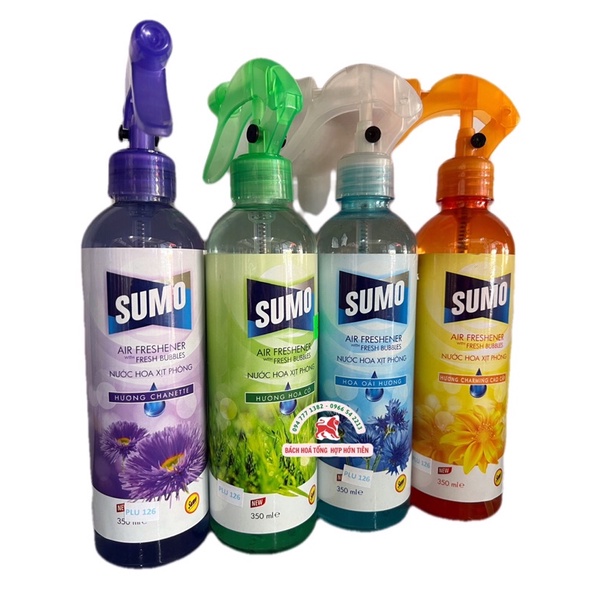 Sumo xịt phòng hương hoa cỏ 350ml
