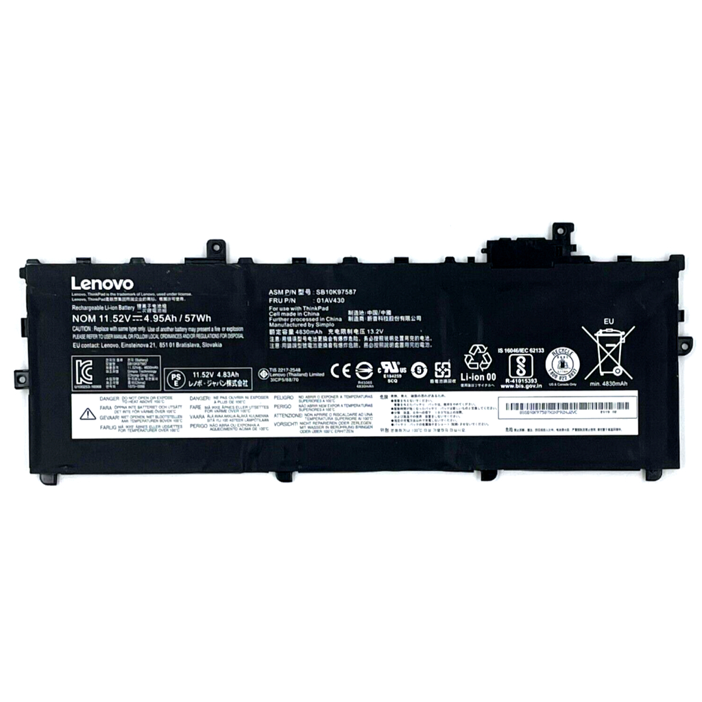 Pin lenovo battery thinkpad x1 carbon 5th 2017 6th 2018 01av494 01av430 01av431