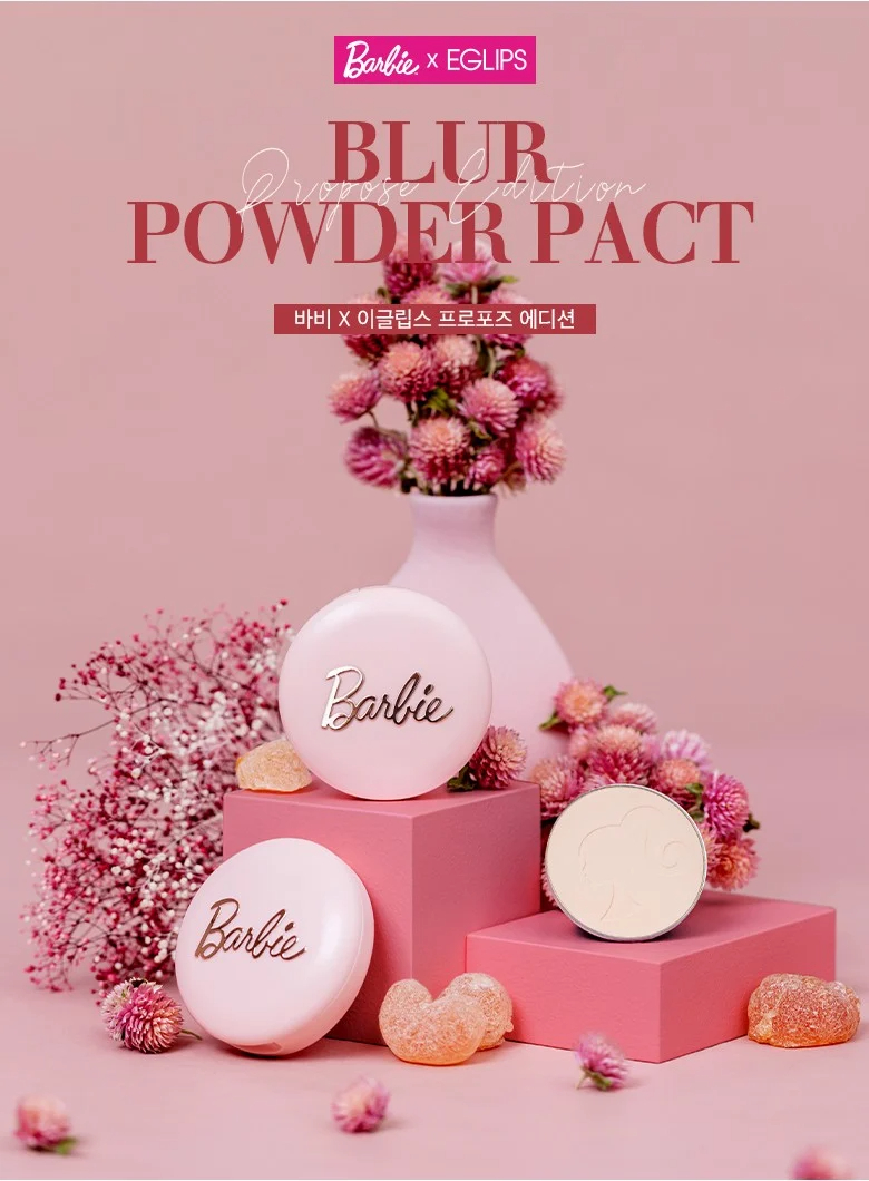 [Barbie Version] Phấn phủ Eglips Blur Powder Pact #NO.21 (DATE 02/2023)