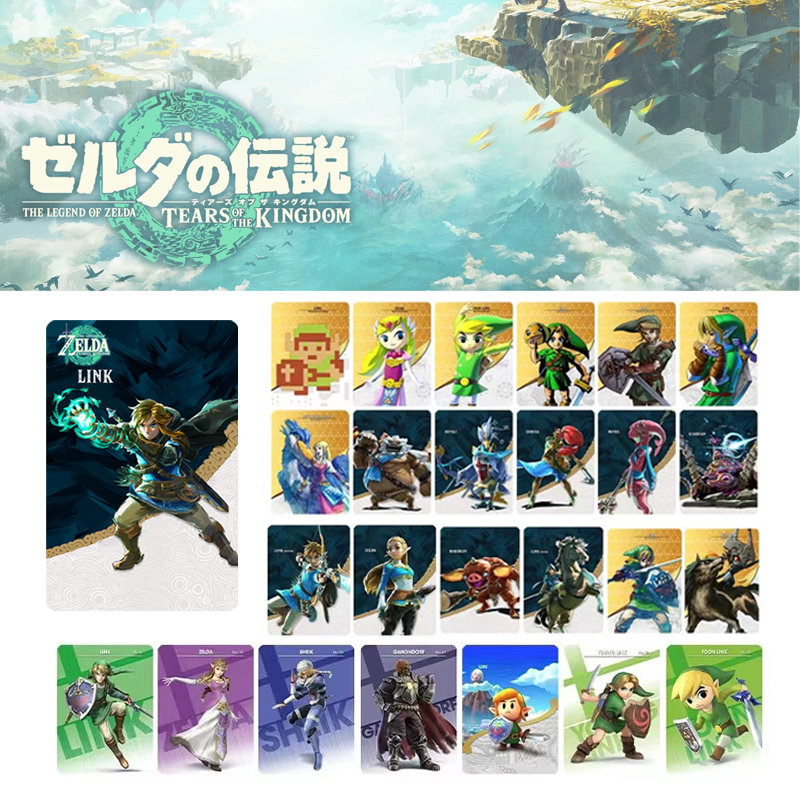 38pcs/set Nfc Amiibo Cards For The Legend Of Zelda Breath Of The Wild Tears  Of The Kingdom Linkage Card