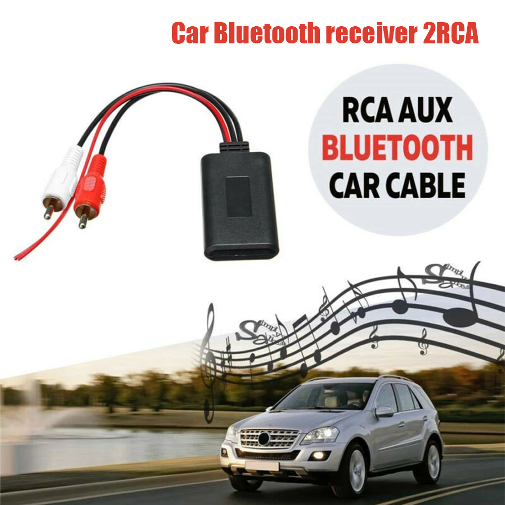 Hittime Car Wireless Bluetooth Receiver Module AUX Adapter Music Audio Stereo Receiver For 2RCA Interface Vehicles