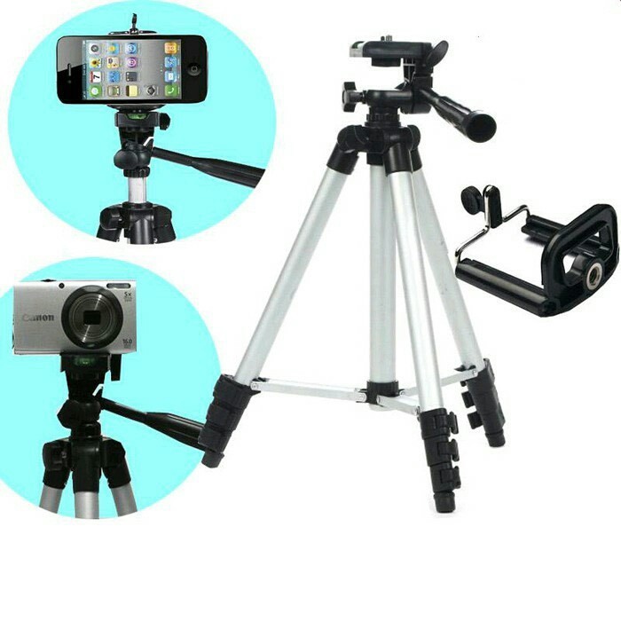 Giá đỡ điện thoại Tripod 3 chân kẹp điện thoại livestreams quay video đa năng