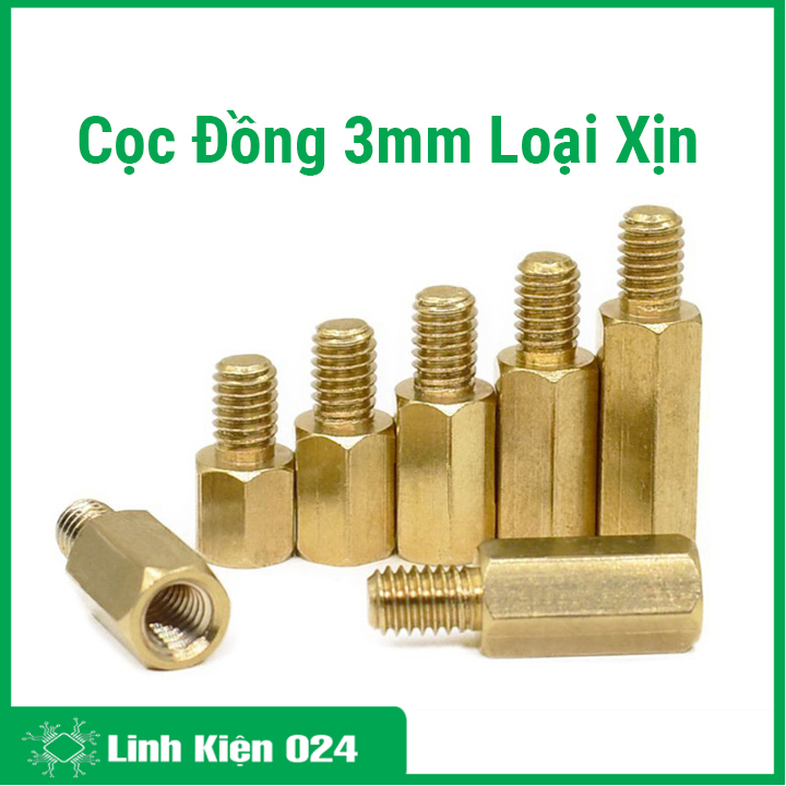 Combo 10 cọc đồng phi 3mm loại xịn nhiều kích thước