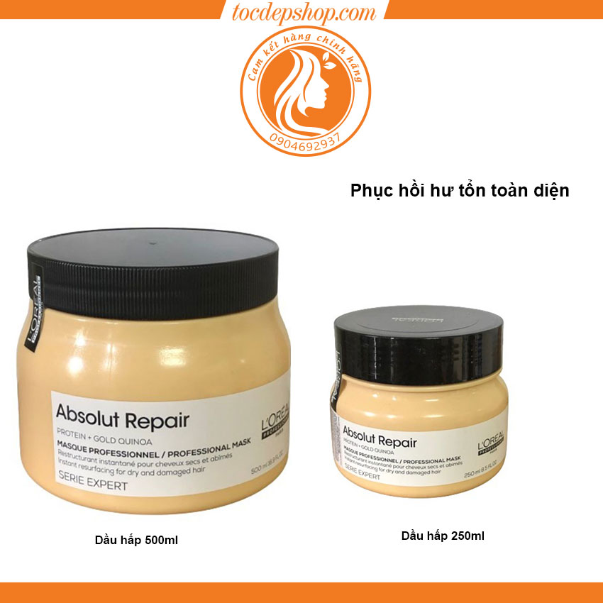 Dầu hấp phục hồi tóc hư tổn AbsolutRrpair