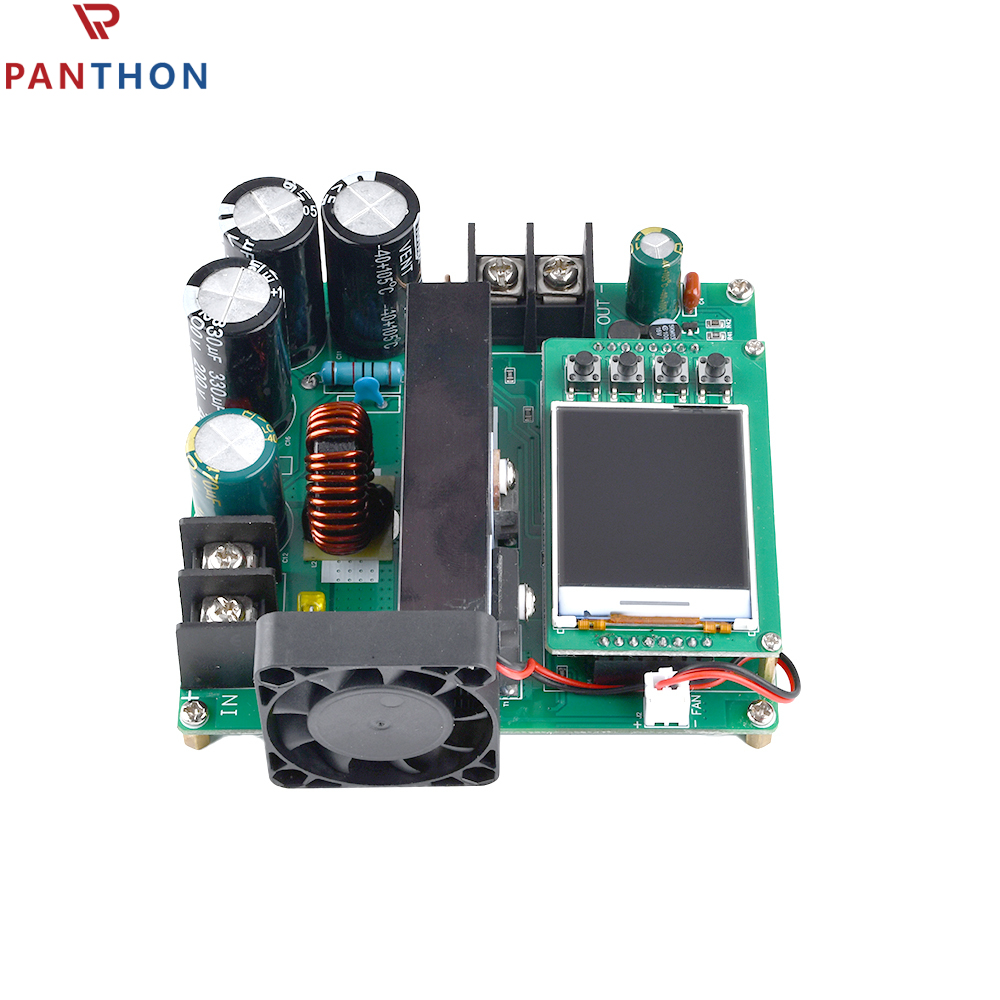 【💕Ready Stock🎉】PANTHON 1PC 900W 15A PCB CNC LCD Display Constant Current And Constant Voltage DC Boost Module Green