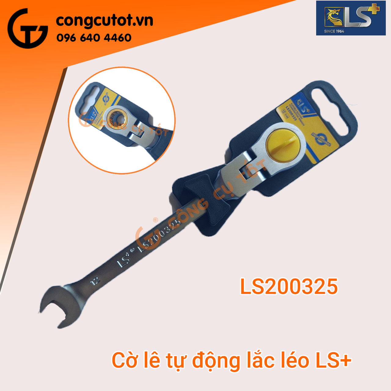 Cờ lê vòng miệng tự động lắc léo LS+