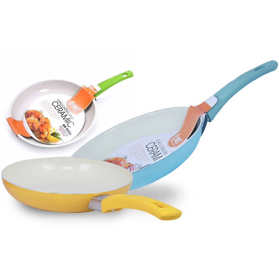 Chảo chống dính ceramic Comet CH11-16,18,20,22,24,26cm ( Giao màu ngẫu nhiên )