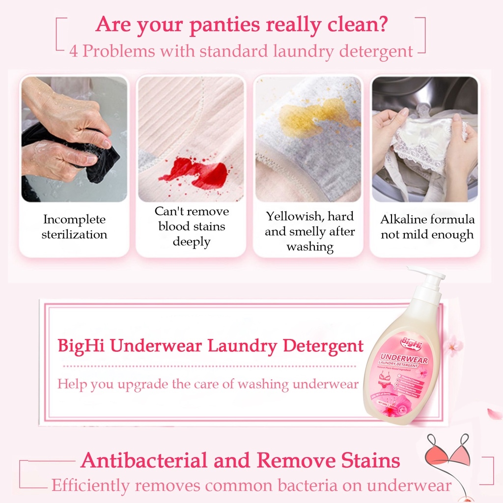 BigHi Lingerie Cleaner 85g Underwear Laundry Liquid Detergent
