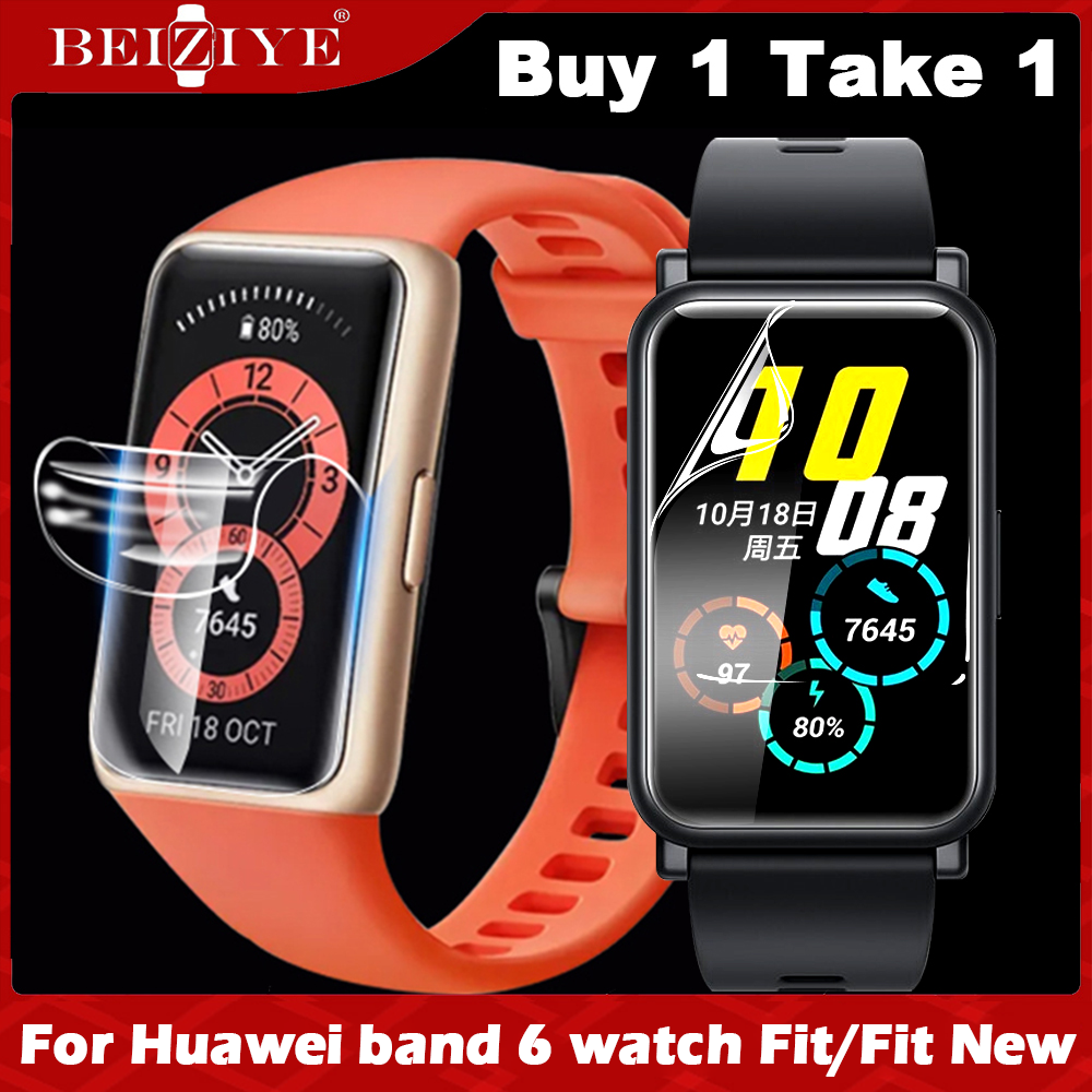 Mua 1 Tặng 1】 Phim bảo vệ TPU mềm cho for Huawei Watch Fit / Huawei Watch  Fit New/ HUawei Honor Watch ES Phim bảo vệ toàn màn hình Smartwatch Bảo vệ