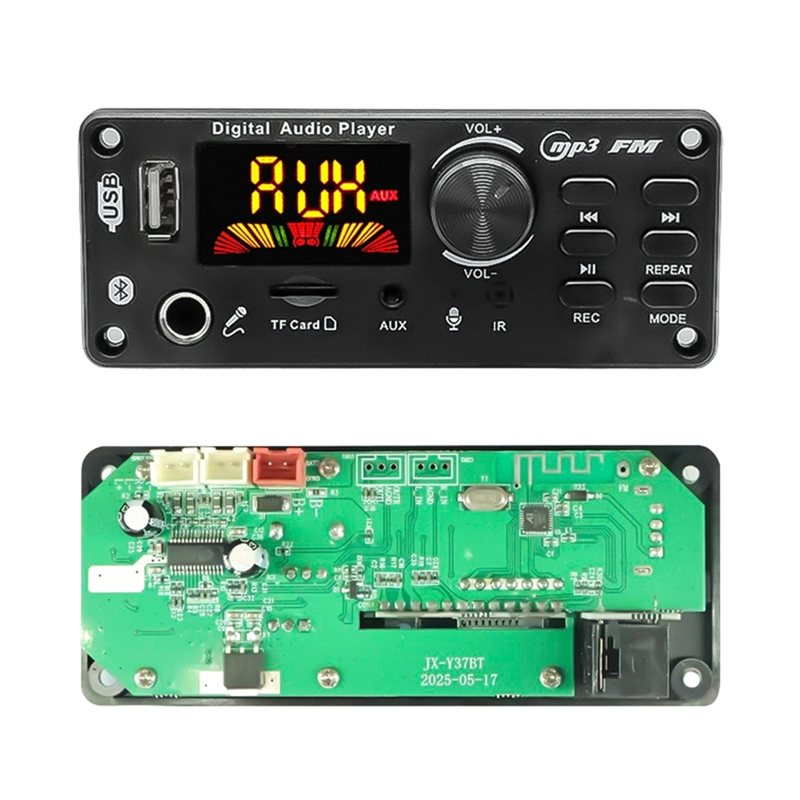 Bluetooth%20MP3%20Decoder%20Board%20DIY%20MP3%20WAV%20Decoder%20Board%20DC%2012V%20Wireless%20Car%20MP3%20Player%20TF%20Card%20Slot%20USB%20FM%20with%206.5mm%20Mic%20-%20Image%205