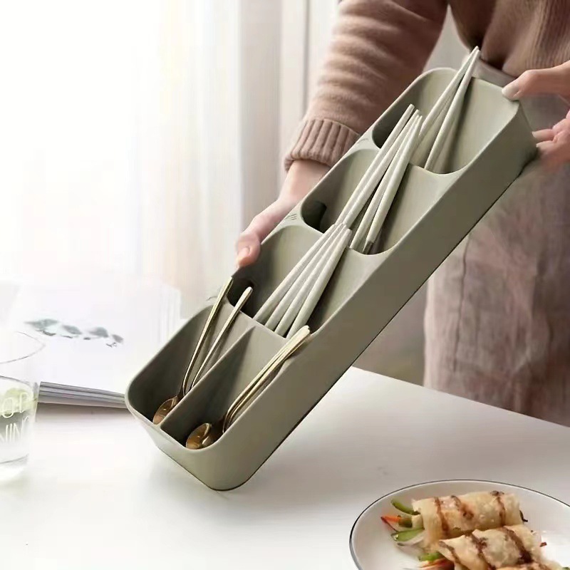 KS ngăn kéo nhà bếp ngăn lưu trữ Bộ đồ ăn đũa hộp lưu trữ dao kéo hộp lưu trữ đa chức năng hộp phủ bóng