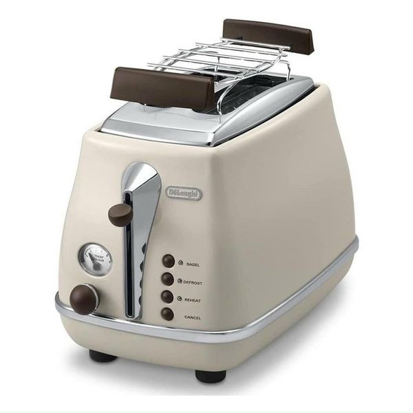 Máy nướng bánh mì delonghi icona vintage ctov 2103.bg màu be