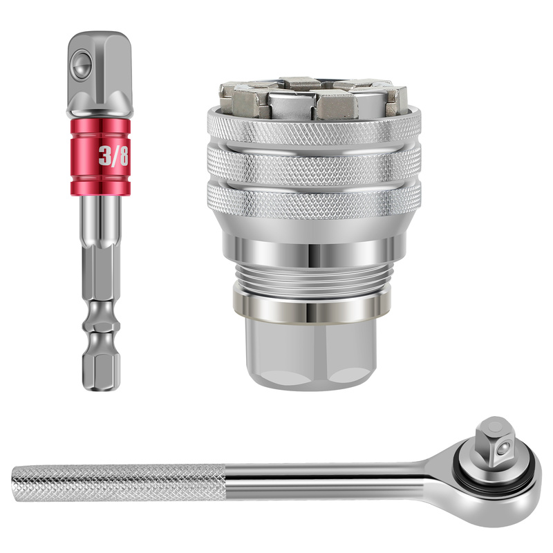 Adjustable Magic Sleeve Socket Tool Durable Drive Socket Wrench Sleeve Universal Socket Sleeve Tool Adjustable Magic Sleeve Socket Tool for Hand Drill High Torque Socket Tool