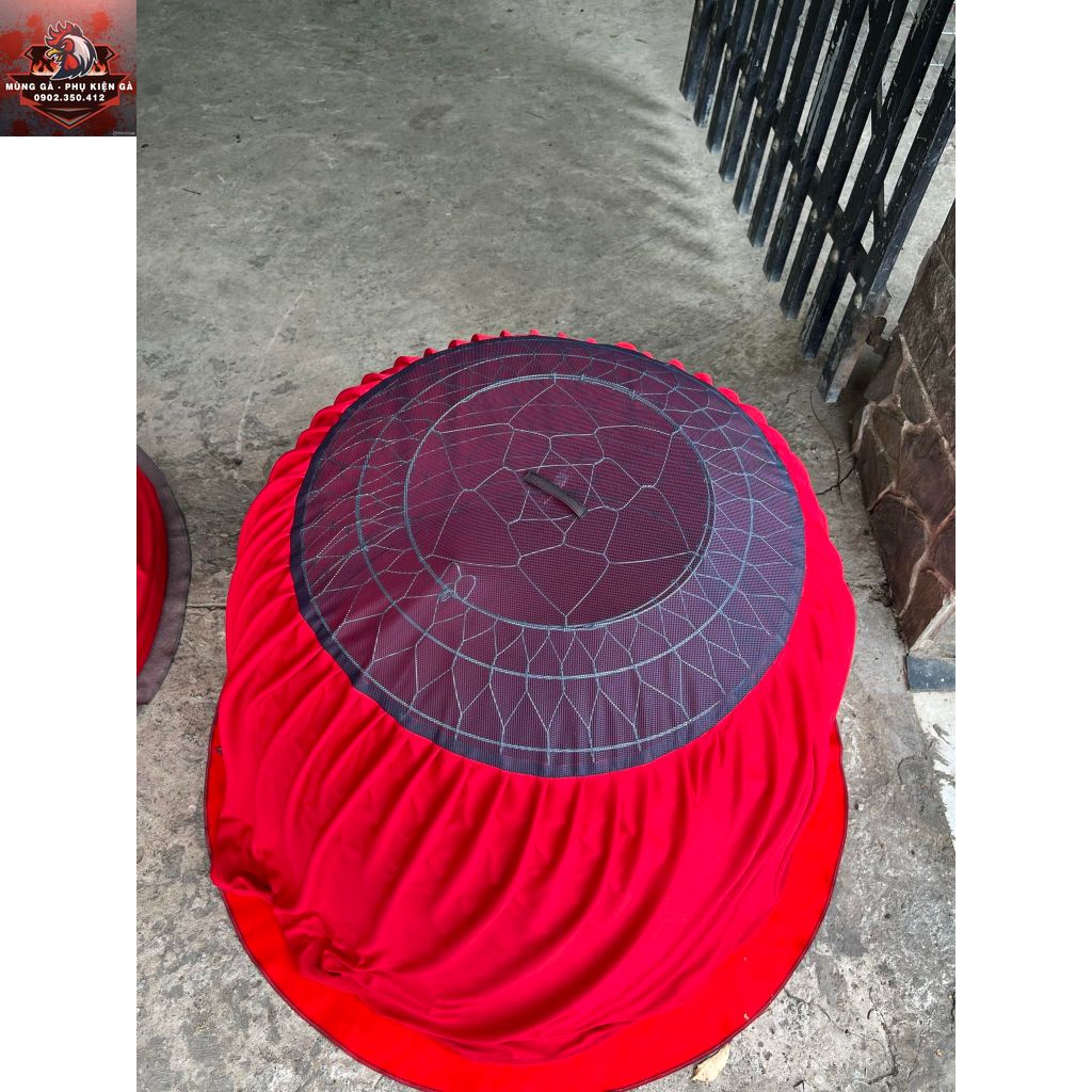 Mùng Gà 1m2 Vải Thun (Nắp Lưới May Lớn)