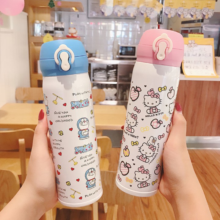 [HCM]BÌNH GIỮ NHIỆT HELLO KITTY 500ML