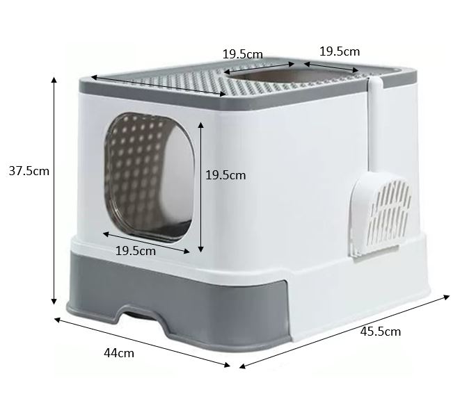 [SG INSTOCK] Large Enclosed Cat Litter Box Extra Large/Cat Full