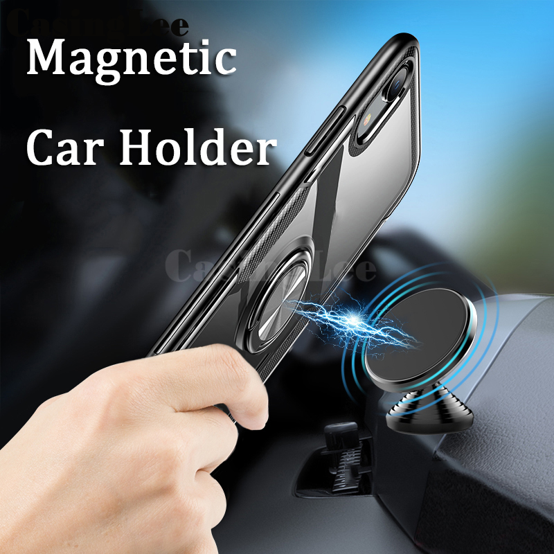 For infinix Hot 50 Pro Plus Case Hard Clear Transparent Shockproof Armor Car Adsorb Holder Ring For infinix Hot 50 Pro + Back cover Phone Cases.