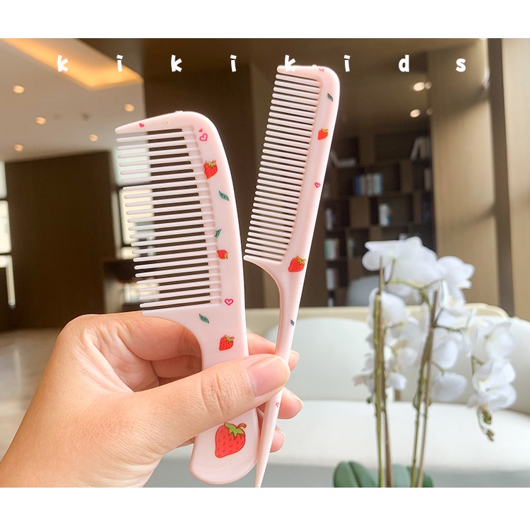 Lược chải tóc cute, đồ dùng cá nhân bỏ túi, set 2 lược