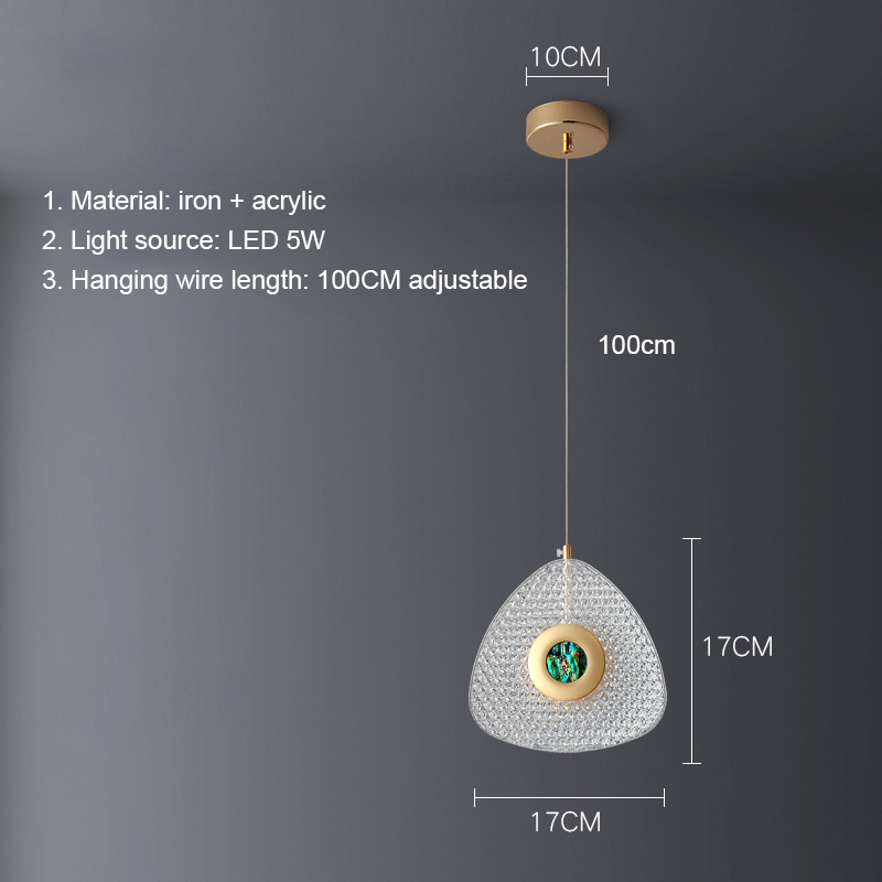 Nordic LED pendant lights modern crystal chandeliers indoor lighting home decor for living room bedroom bedside decoration