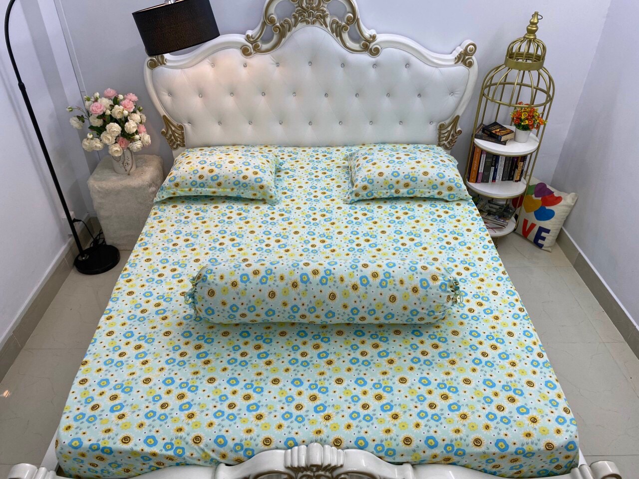 [HCM]Bộ Drap gối Thun Lụa cao cấp {4 món } đặc biệt < áo ôm may dây kéo.#gagoi. giao chuẩn mẫu.