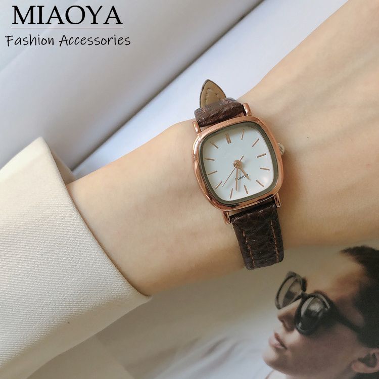 MIAOYA Fashion Jewelry Shop Đồng hồ mặt vuông cổ điển dành cho nữ Đồng hồ thumbnail