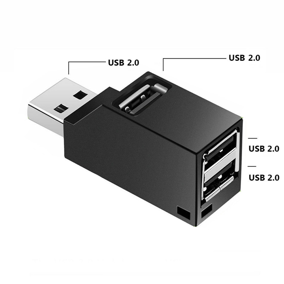 Usb 3.0 hub 3 ports portable fast data transfer usb splitter for computer laptop docking station 2.0 hub adapter pc essories