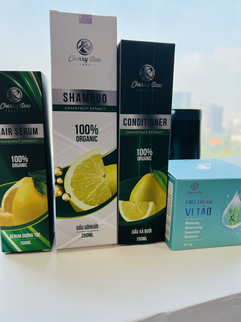 Combo dầu gội dầu xả và serum mọc tóc nhanh CRD -  CherryDao