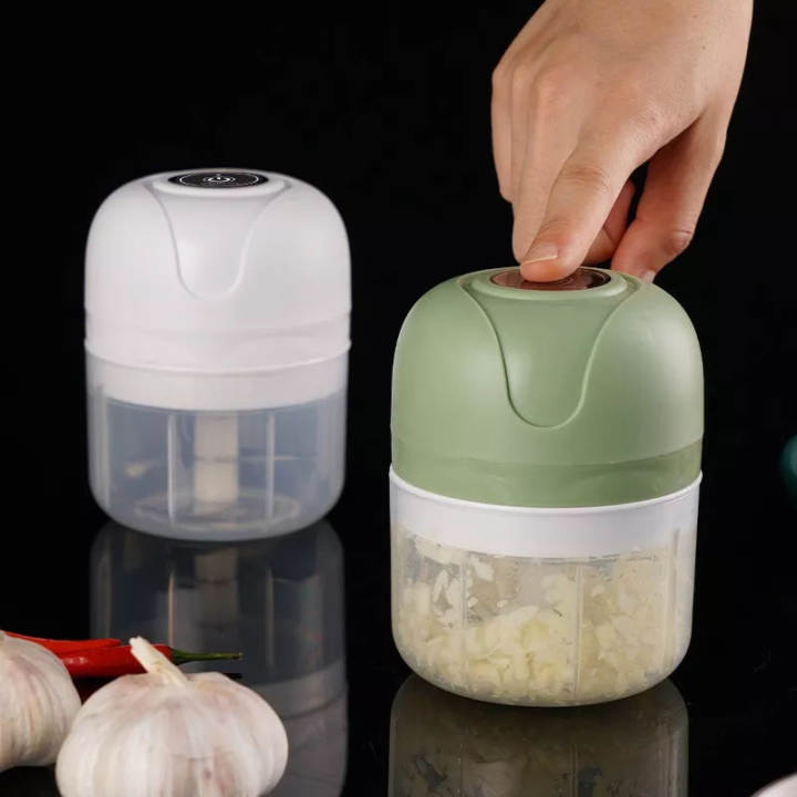 Máy Xay Mini Không Dây Sạc Điện 250ml , Xay Thịt Ớt Hành Tỏi Rau Củ Quả Đa Năng