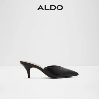 slip on mules black