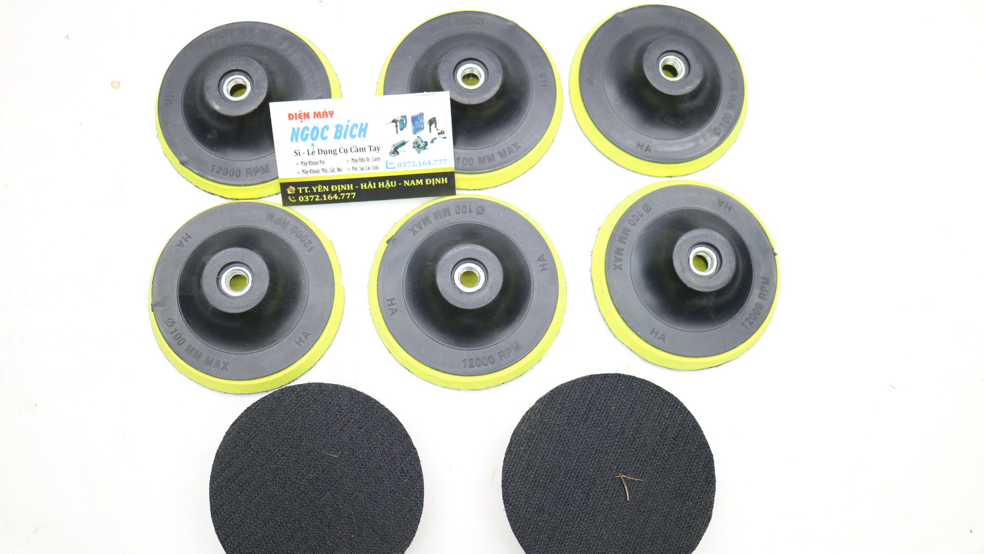 Đĩa đánh bóng tự dính - Đế dính 100mm