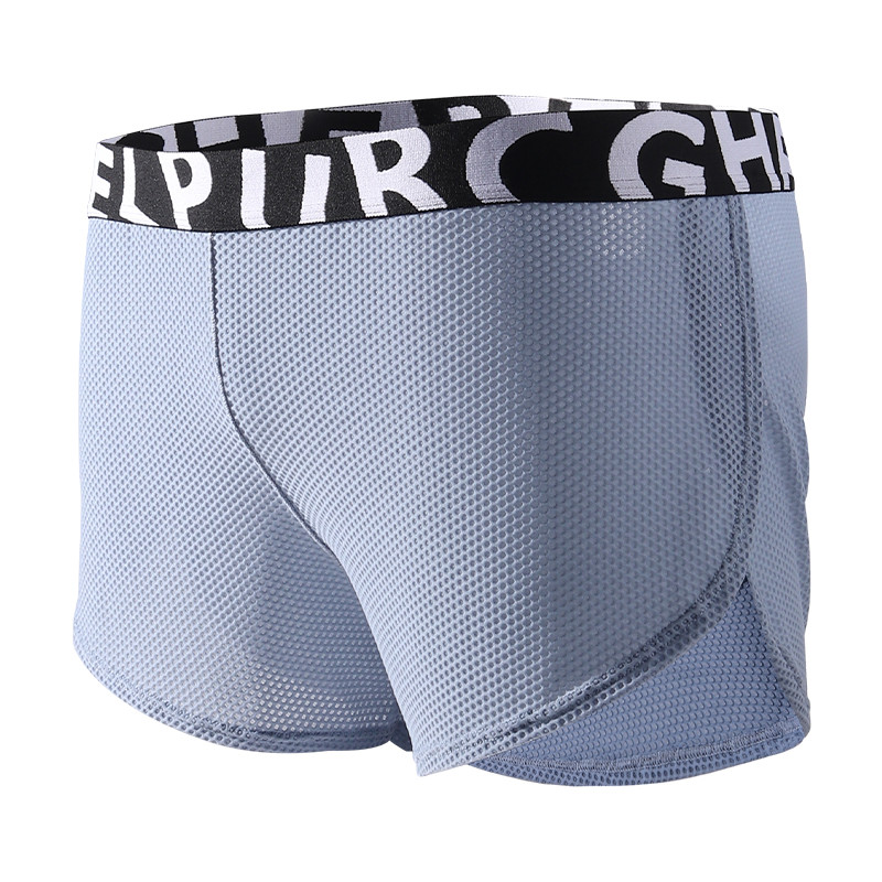 Men's Summer Fashion Mesh Side Split Breathable Ice Silk Ice Cool ...