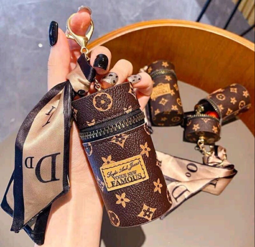 TÚI LL MINI MÓC KHOÁ KÈM KHĂN,💖FREESHIP💖,size 10 cm