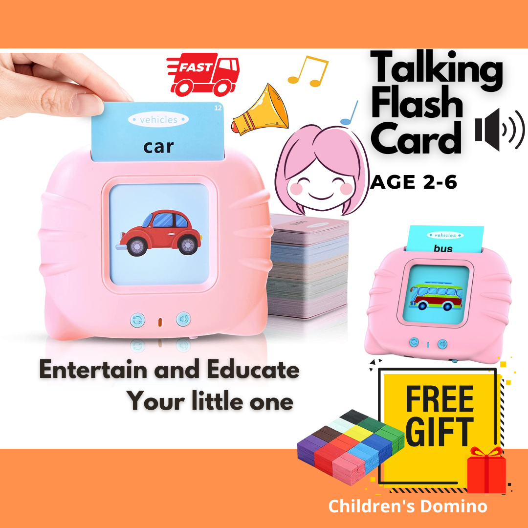 FREE GIFT ] Talking Flash Cards for Toddlers 2-4 Years ,Educational Toys  for 1 2 3 4 Year Old - Speech Therapy Toys Learning Animals Shape Color,  Learning Cards Machine Birthday