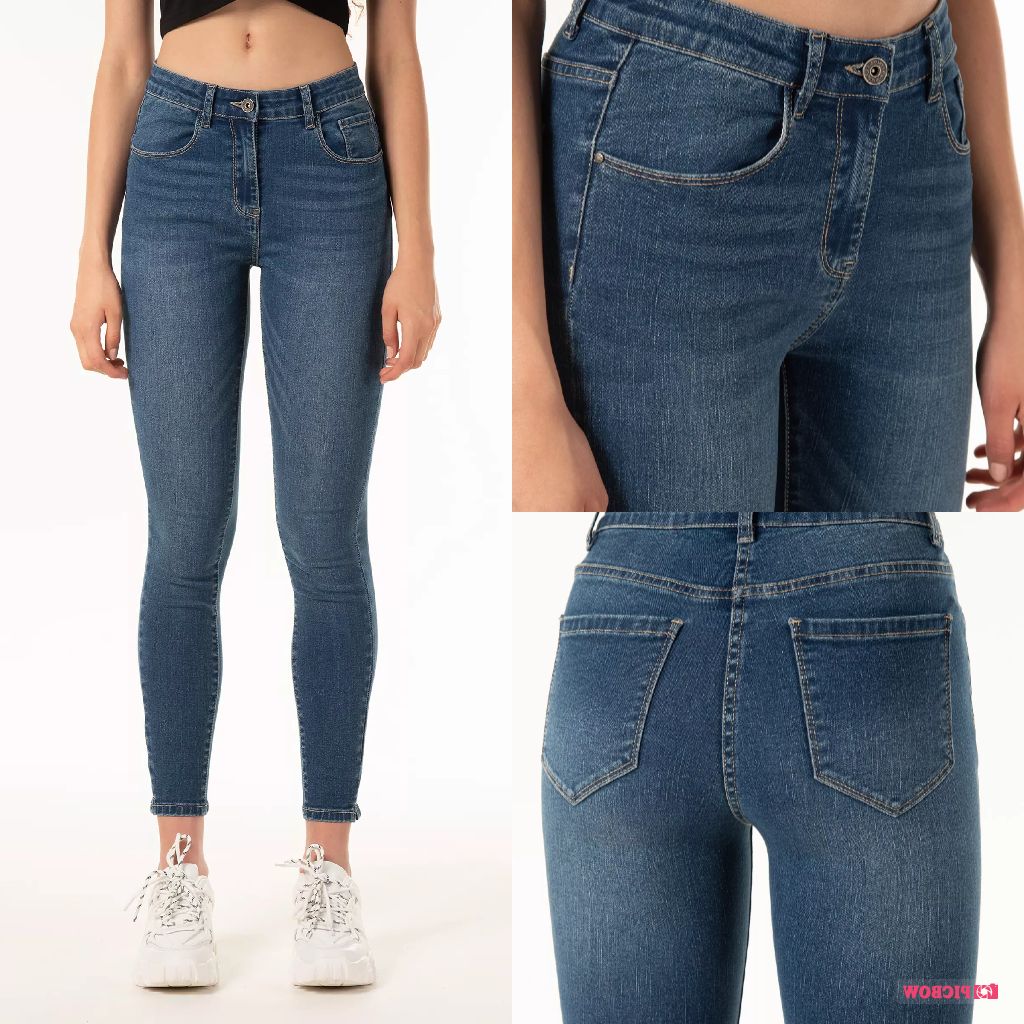 [có size đại 60kg] QUẦN JEAN NỮ LƯNG CAO CHẤT LIỆU ĐẸP CO GIÃN 1050 VIET FASHION