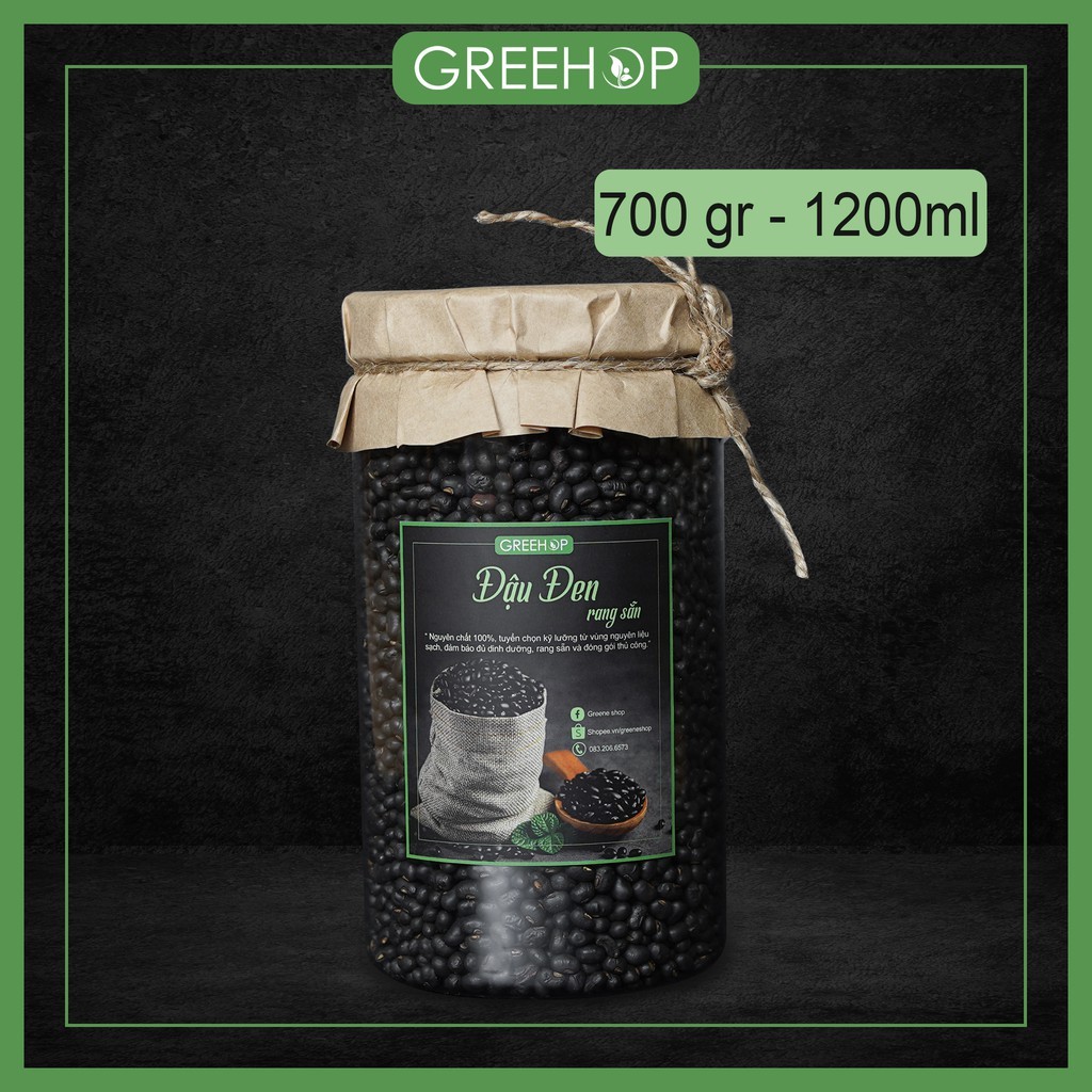 Đậu đen (đỗ đen) rang sẵn, đậu đen quê sạch 100%