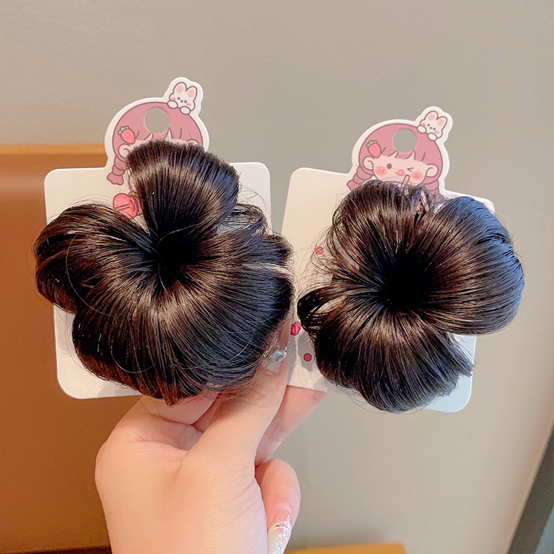 Kẹp Tóc Đính Tóc Giả Thắt Nơ Dễ Thương Cho Bé Gái