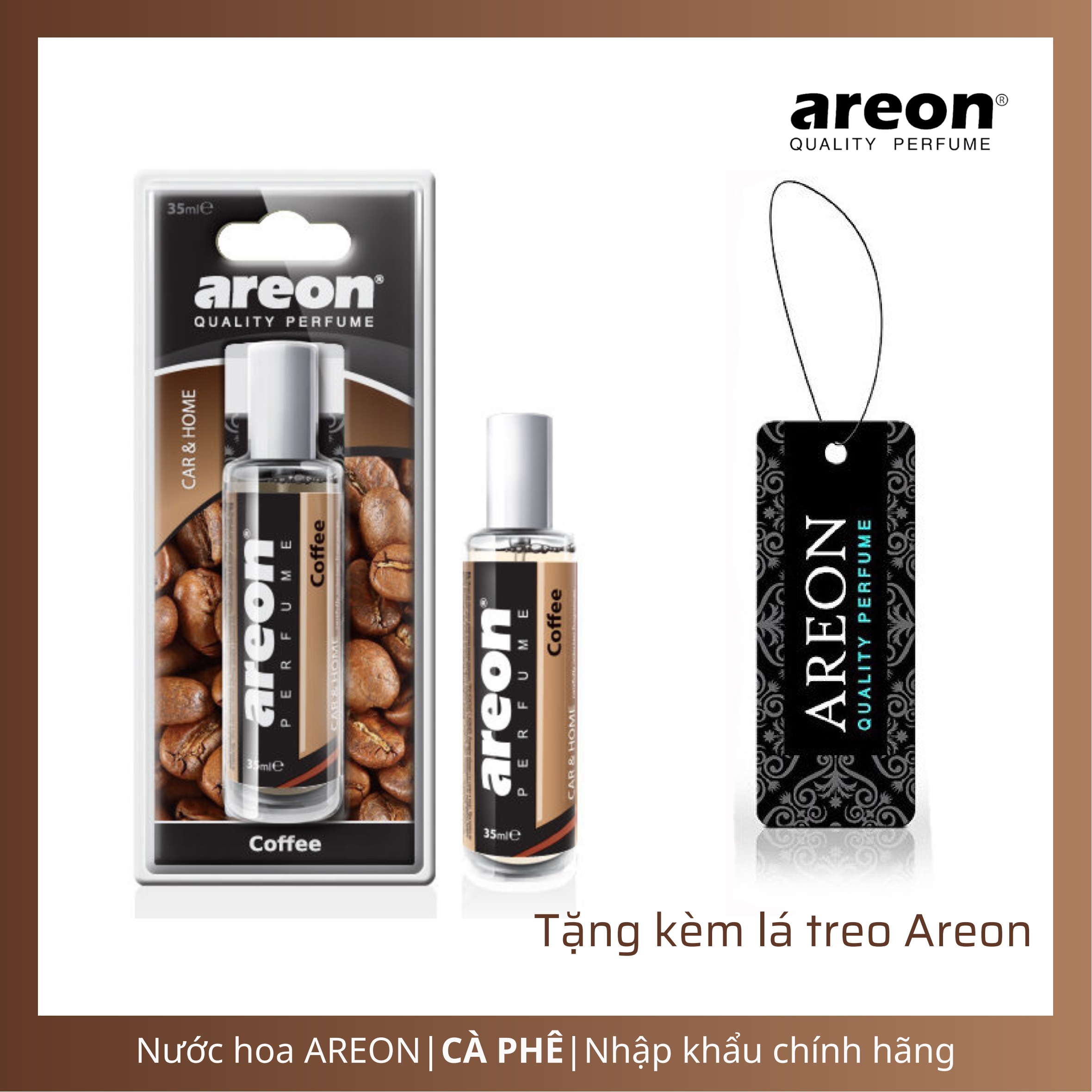 Nước Hoa Ô Tô Areon Dạng Xịt (Hương Cà Phê) Nhập Khẩu Chính Hãng
