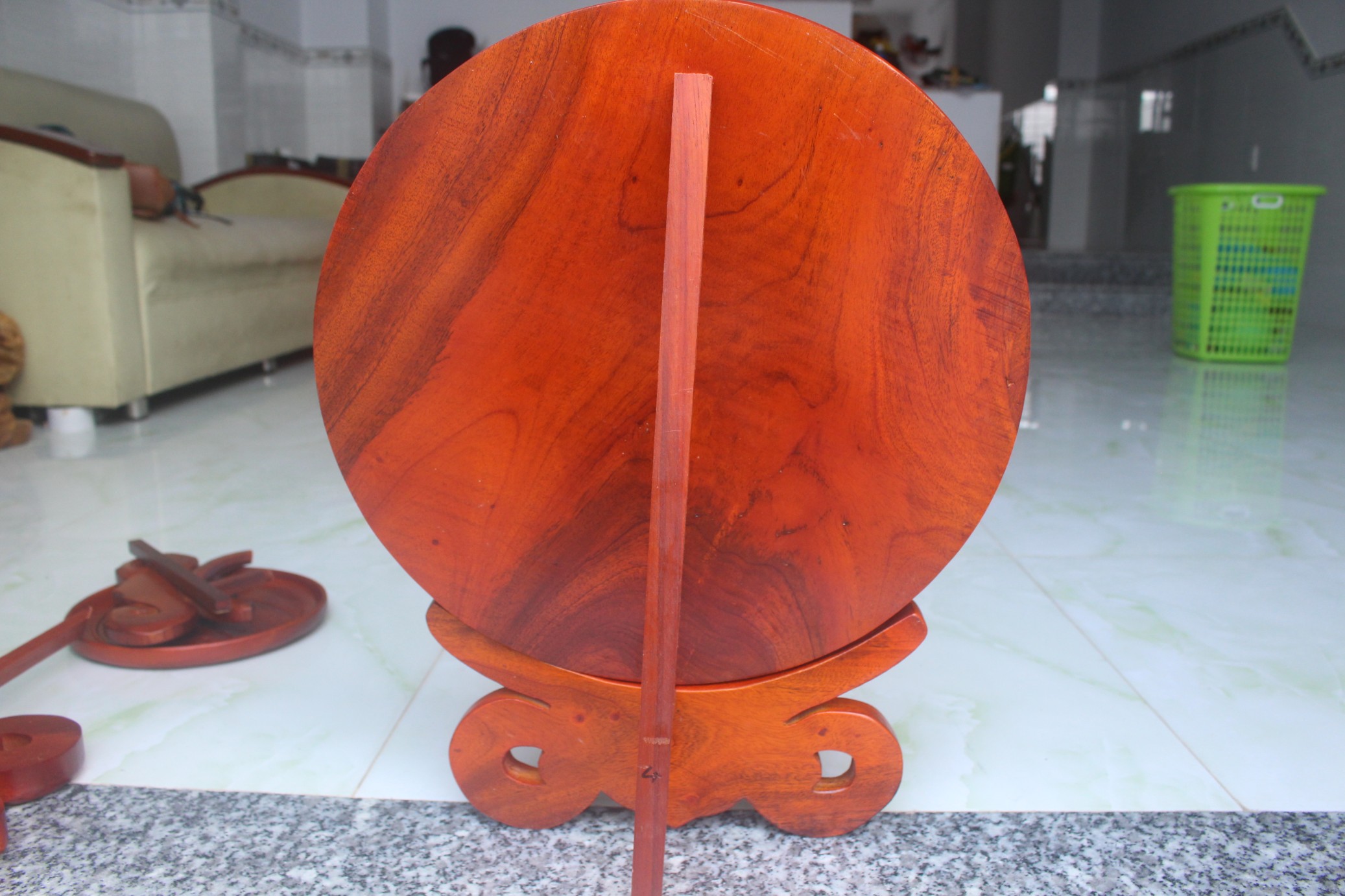 Đĩa gỗ Đạt ma sư tổ - MS01