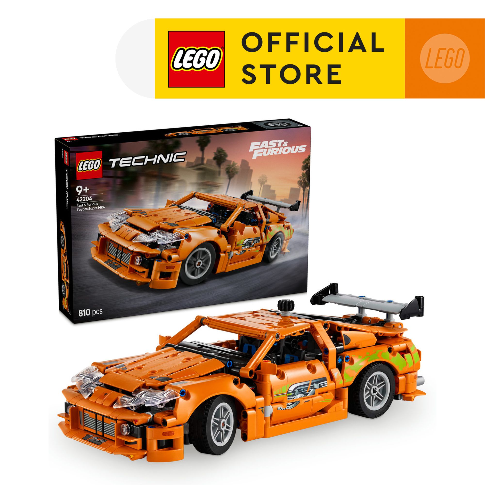 LEGO Technic 42204 Fast and Furious Toyota Supra MK4 (810 Pieces