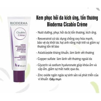 Kem Dưỡng Phục Hồi Bioderma Cream Tím