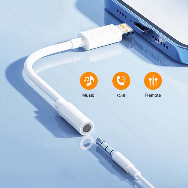 Earphone Adapter For Lightning to 3.5 mm Type C Jack Audio Cable Hdmi Charge Splitter Converter For Apple iPhone 14 Accessories