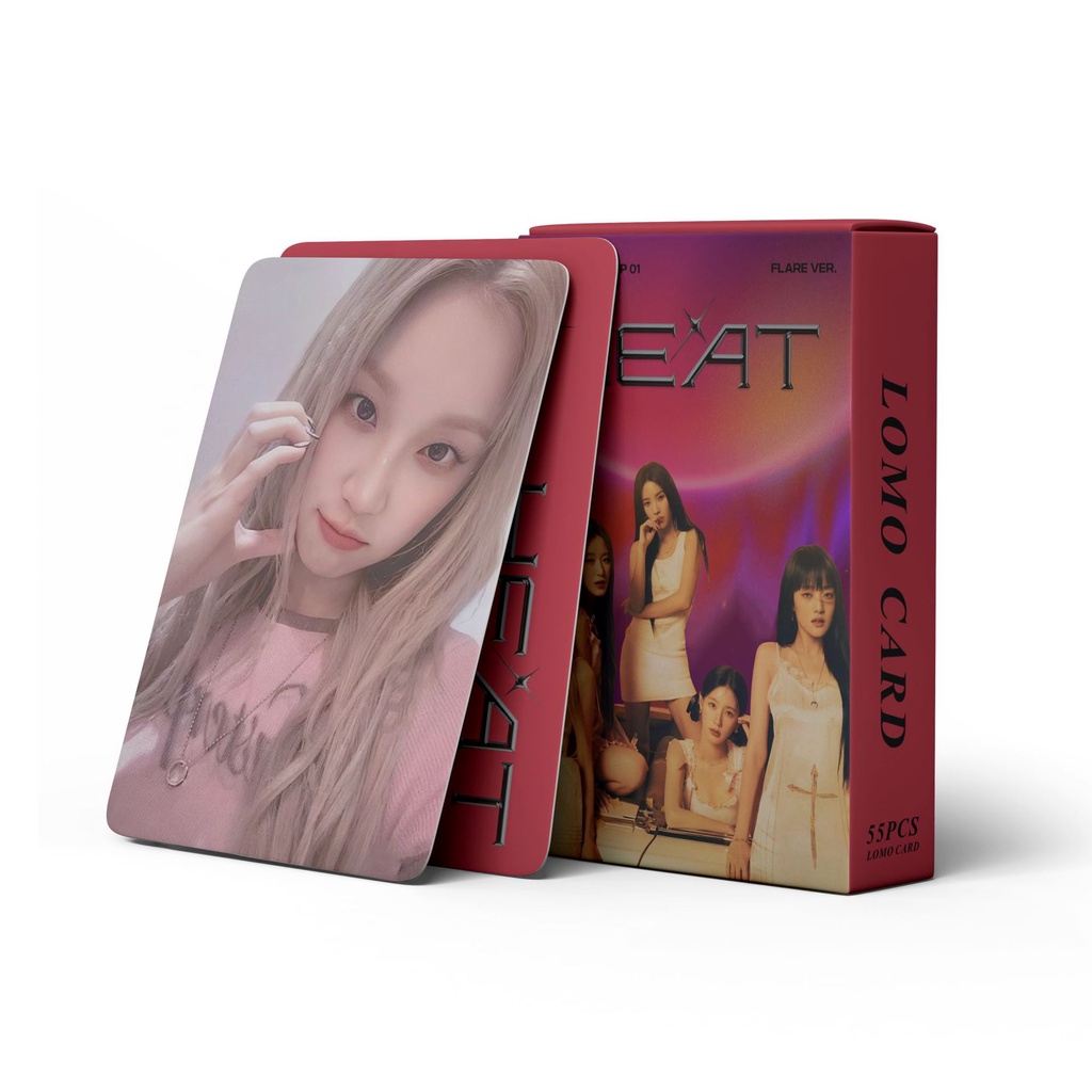 Kpop i-dle heat lomo card small card collector card 55pcs/set