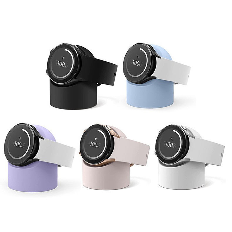 Cho Samsung Galaxy Watch 6 5 4 3 Đế sạc không dây cáp sạc và đứng silicon