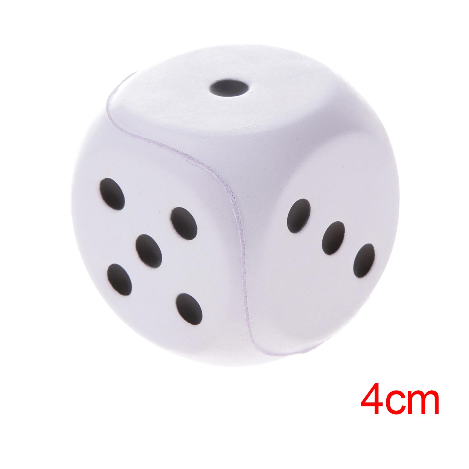 【Sell-Well】 4cm Sponge Dices Dot 6 Sided Foam Dices Early Skills Party Favors for Carnival School Supplies Party Favors. 