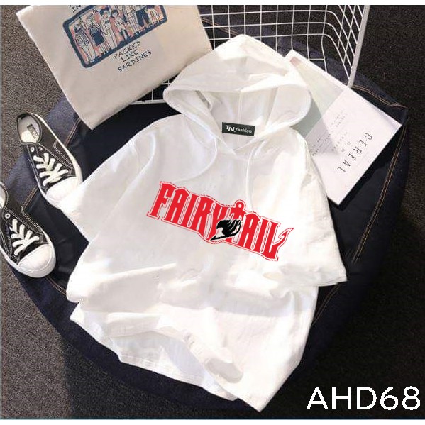 Áo Hoodie hè fairy tail , áo anime manga fairy tail in theo yêu cầu