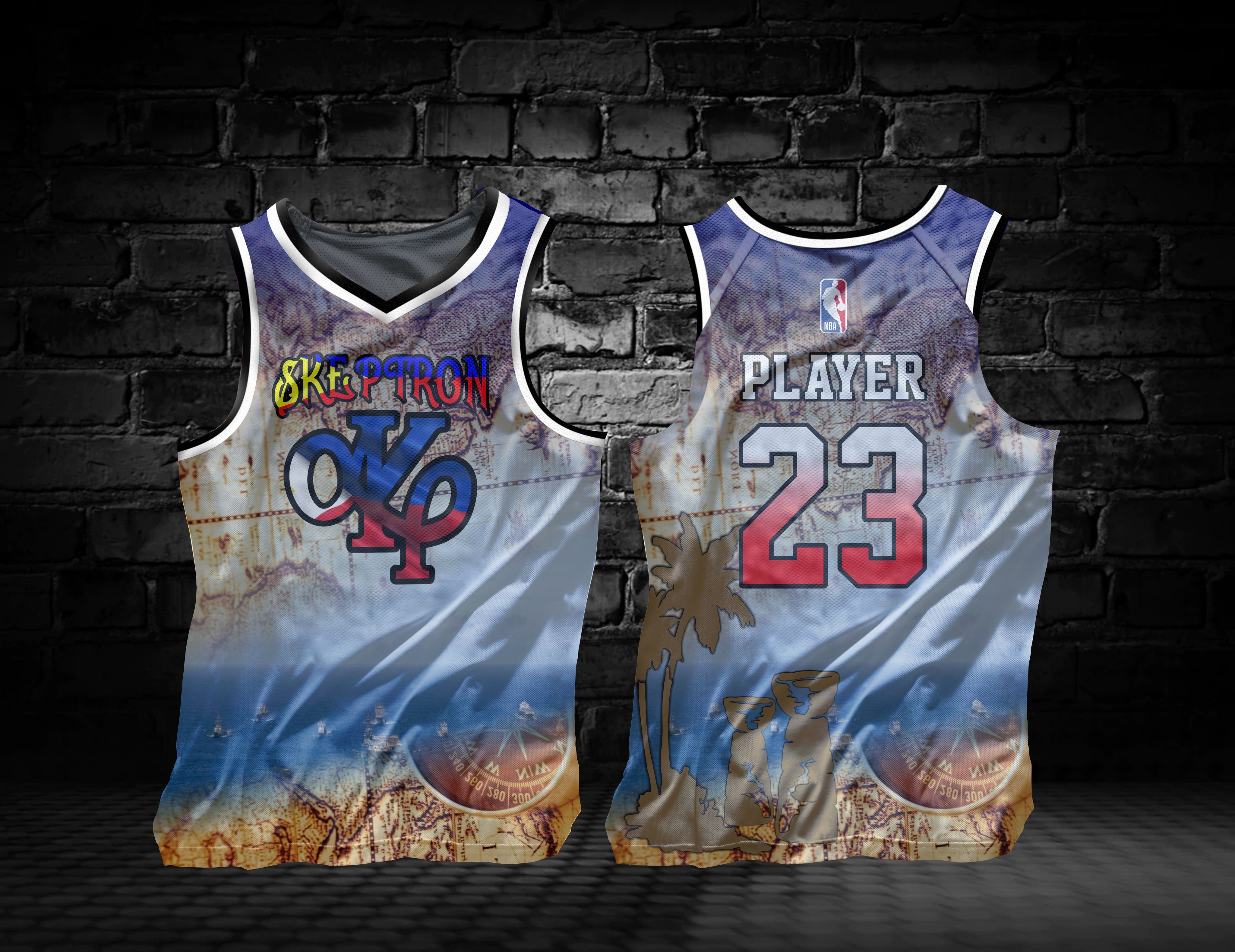 AKP SKEPTRON 05 LIGHT BLUE JERSEY FREE CUSTOMIZE NAME AND NUMBER ONLY