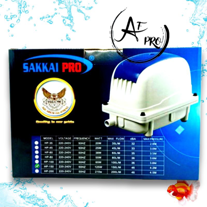 Pompa Udara Airpump Aerator Blower SAKKAI PRO HP 150