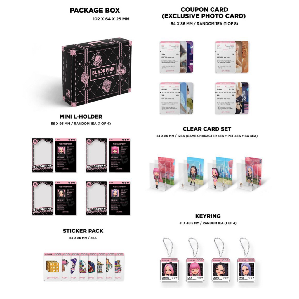 Bộ ảnh chơi game BLACKPINK - THE GAME card