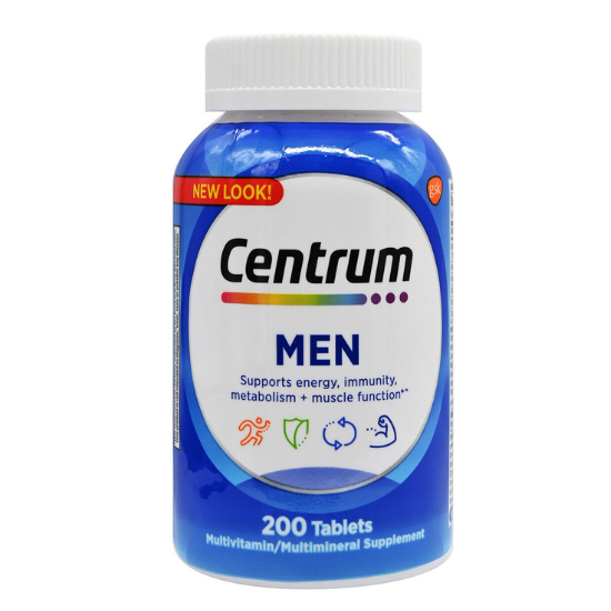 Centrum Men Multivitamin / Multimineral Supplement 200 Tablets Lazada PH
